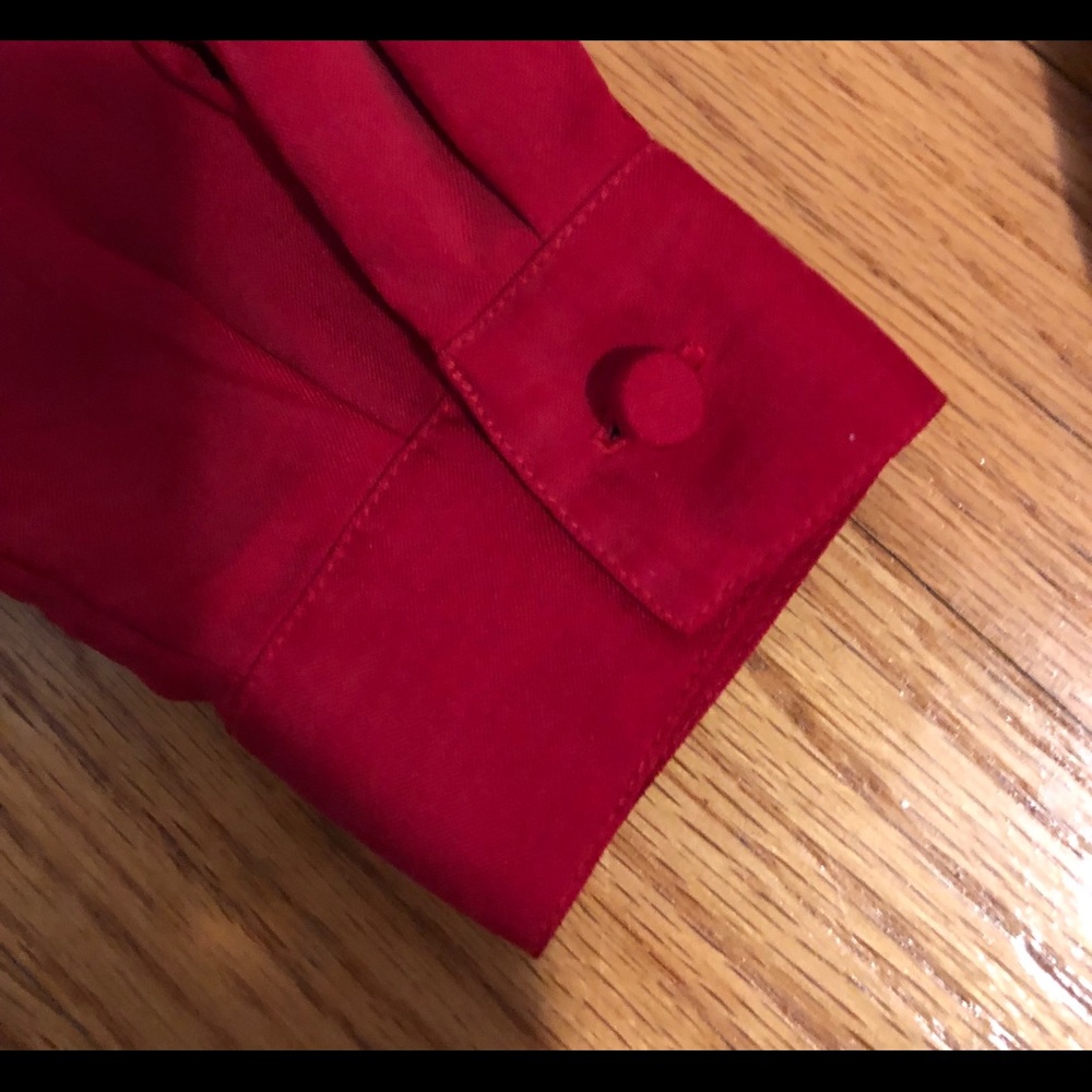 Red Professional Blouse - Picture 4 of 5